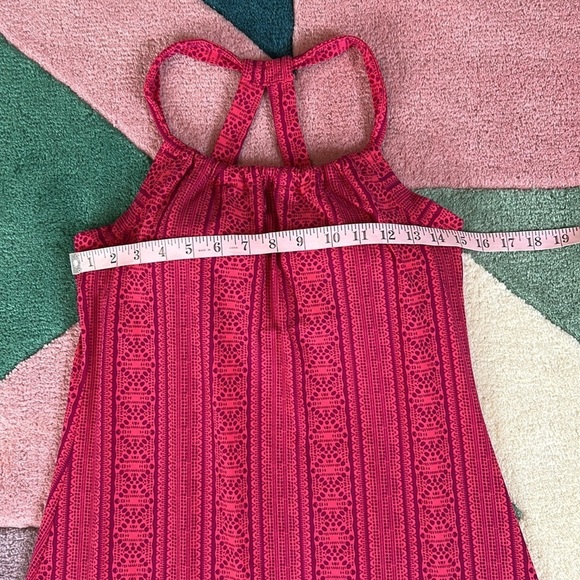 Prana Quinn Fuchsia Lace Pink Mandala RacerBack Active Outdoor Dress - Picture 6 of 17